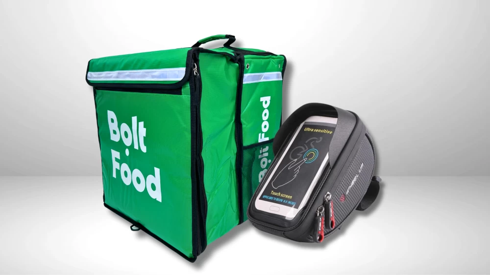 Bolt Food Telescopic Delivery Bag + Phone Holder